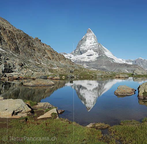 P014805b: Grosses Foto vom Matterhorn (Spiegelung)