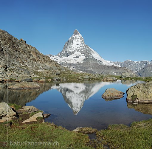 P014805c: Foto mit hoher Auflösung vom Matterhorn (Spiegelung)