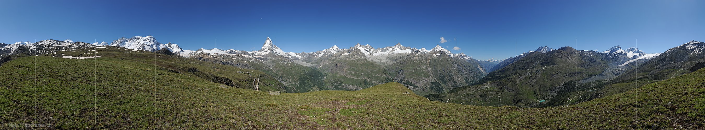 P014807: 360° Panorama Matterhorn und Zermatter 4000er