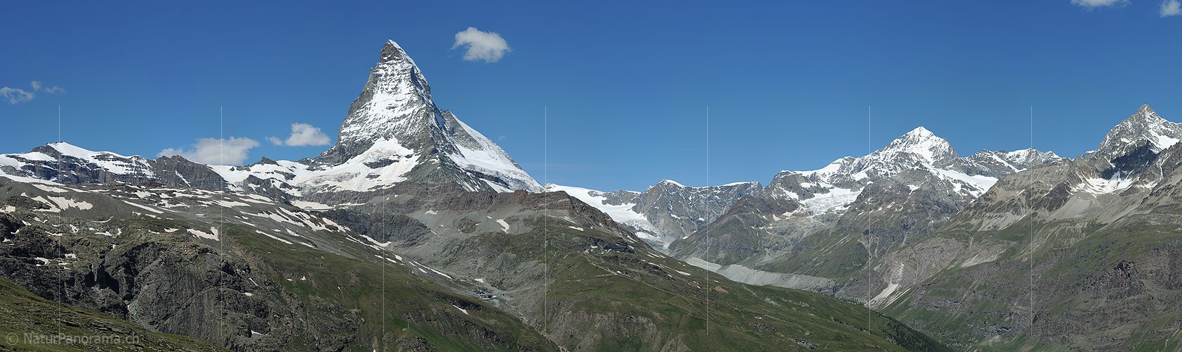 P014811c: Grosses Panoramafoto vom Matterhorn
