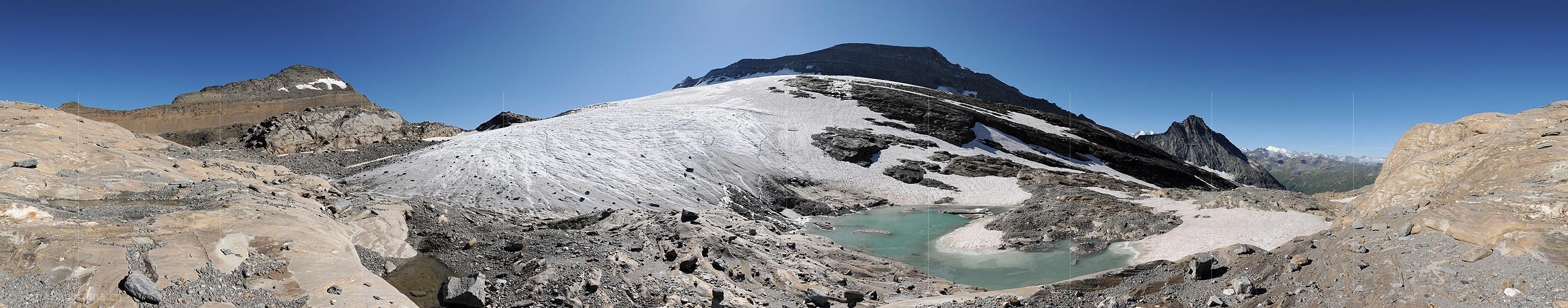 P014934: 360° Panoramic photo Chaltwasser glacier (Date: 8.2014)