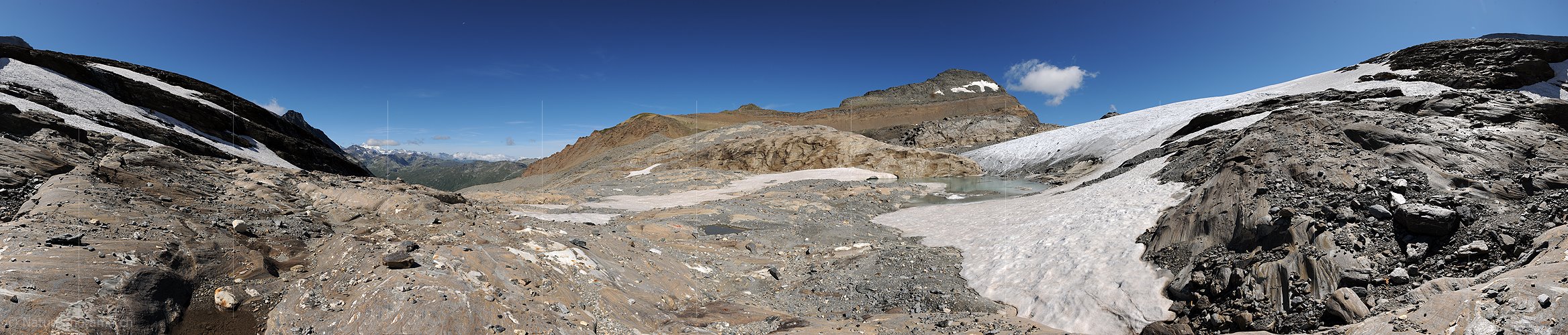 P014938: 360° Panoramafoto Chaltwassergletscher (Stand 8.2014)