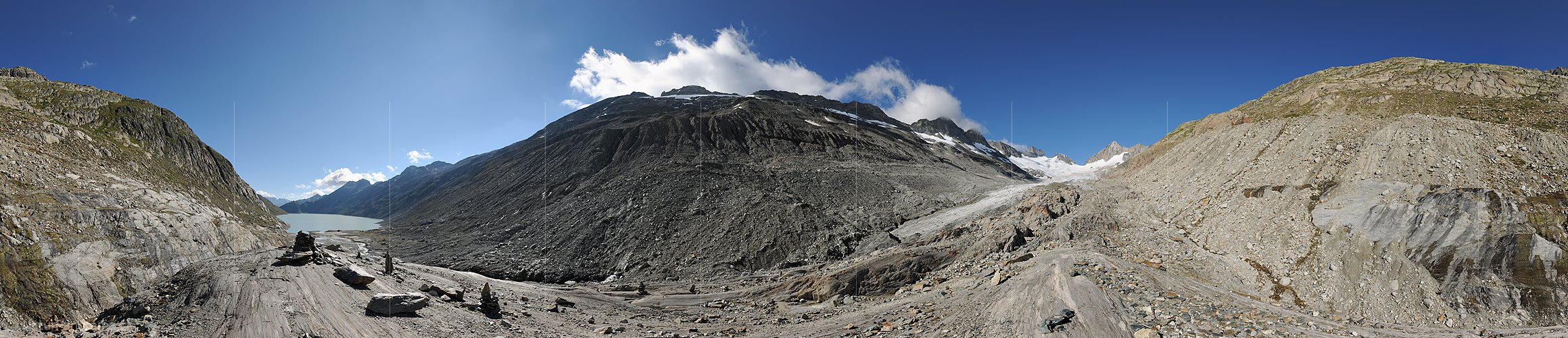 P014961: 360° Panoramafoto Oberaargletscher (Stand 8.2014)