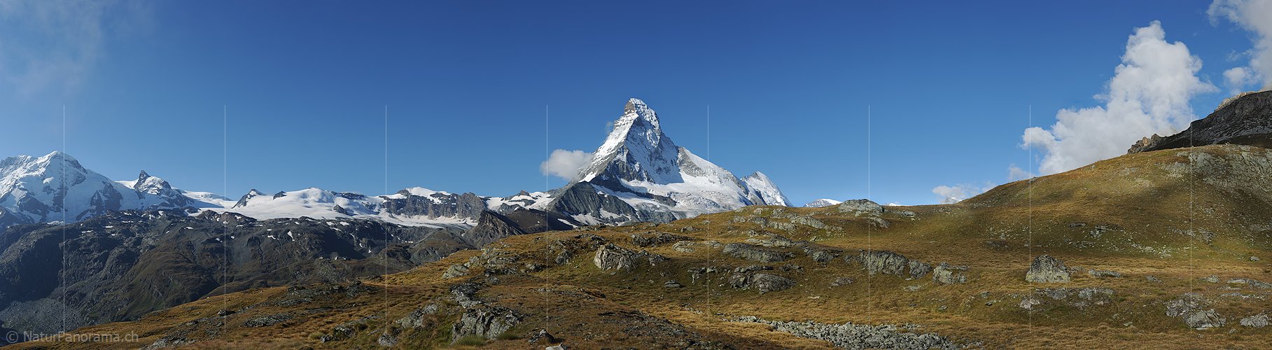P015062: Panoramafoto Matterhorn und Dent d