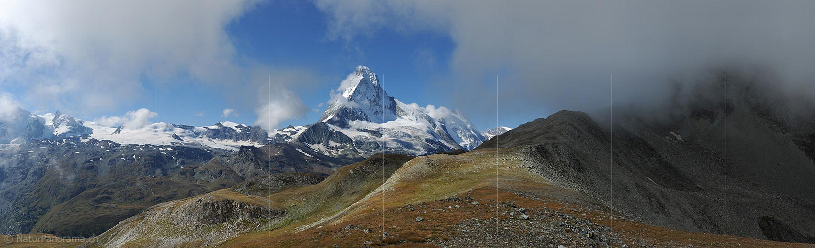 P015067: Panoramic Photo Matterhorn with cloud