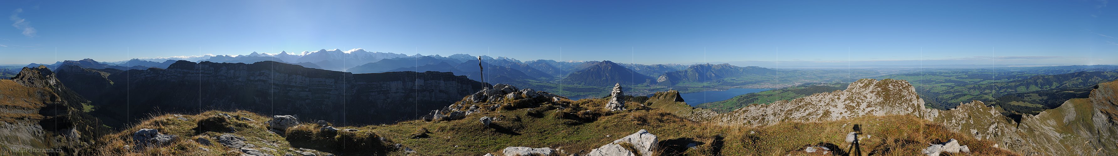 P015203a: 360° Gipfelpanorama Sigriswiler Rothorn