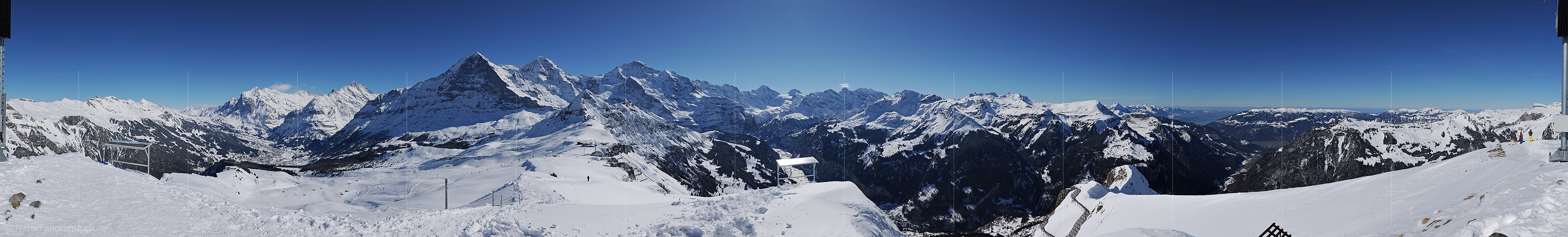 P015751: 360° Gipfelpanorama Männlichen mit Eiger, Mönch und Jungfrau