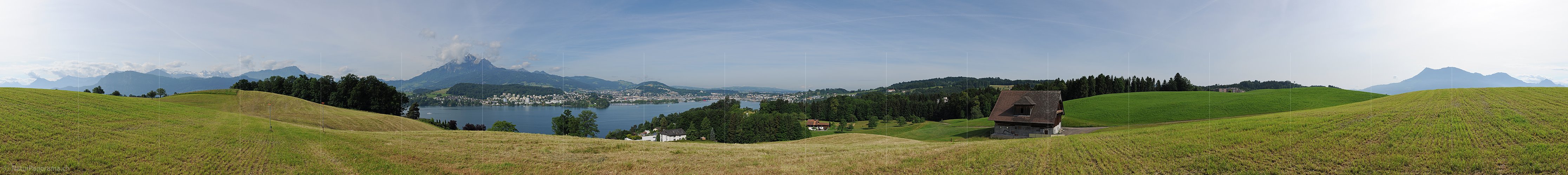 P016274: Panorama Pilatus, Luzern und Luzernersee/Vierwaldstättersee