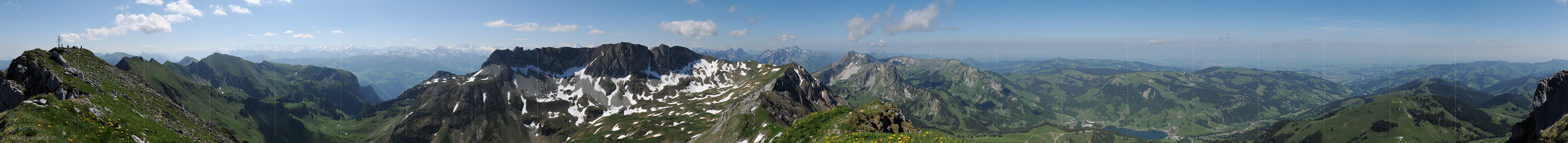 P016284a: 360° Gipfelpanorama Kaiseregg