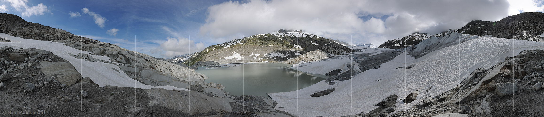 P016379: 360° Panorama photo Rhone glacier (Status: 6.2015)