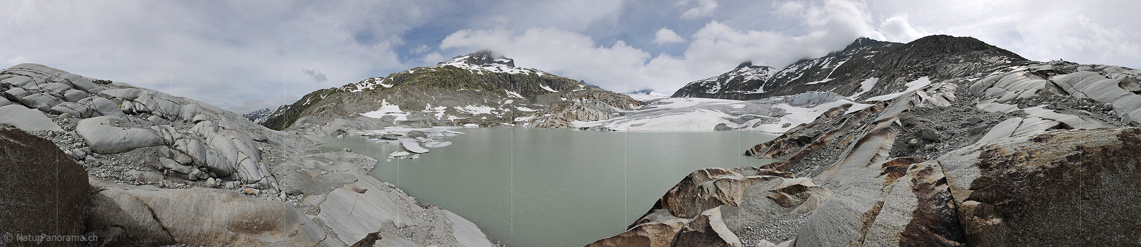 P016388: 360° Panorama vom Gletschersee am Rhonegletscher (Stand 6.2015)