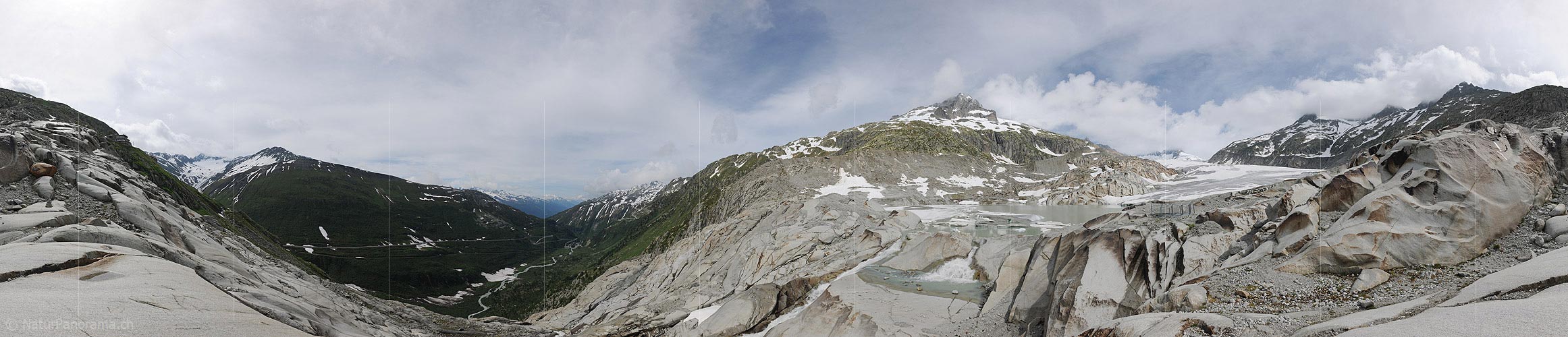 P016391: 360° Panoramic photo Rhone Glacier (Date 6.2015)