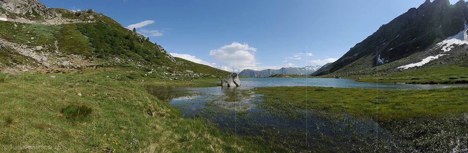 P016406: Panoramafoto Chummensee (Binntal)