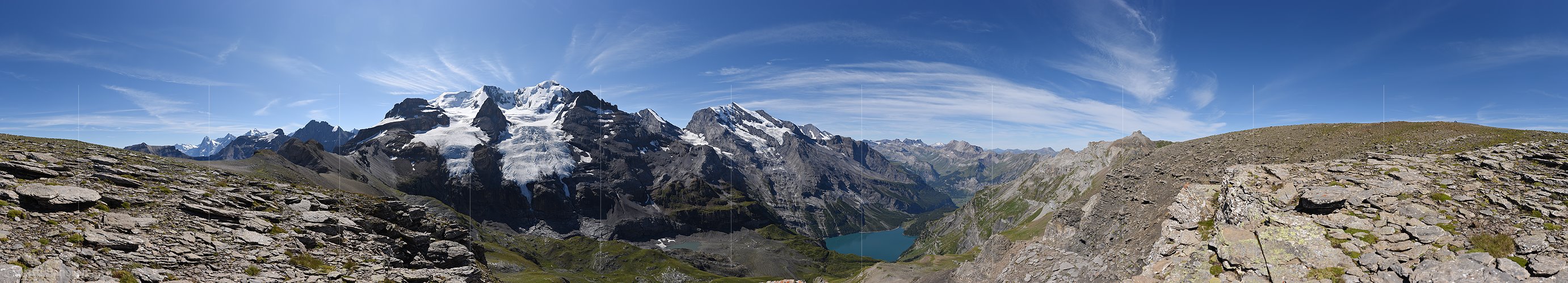 P016617: 360° Panoramafoto Blüemlisalp und Oeschinensee