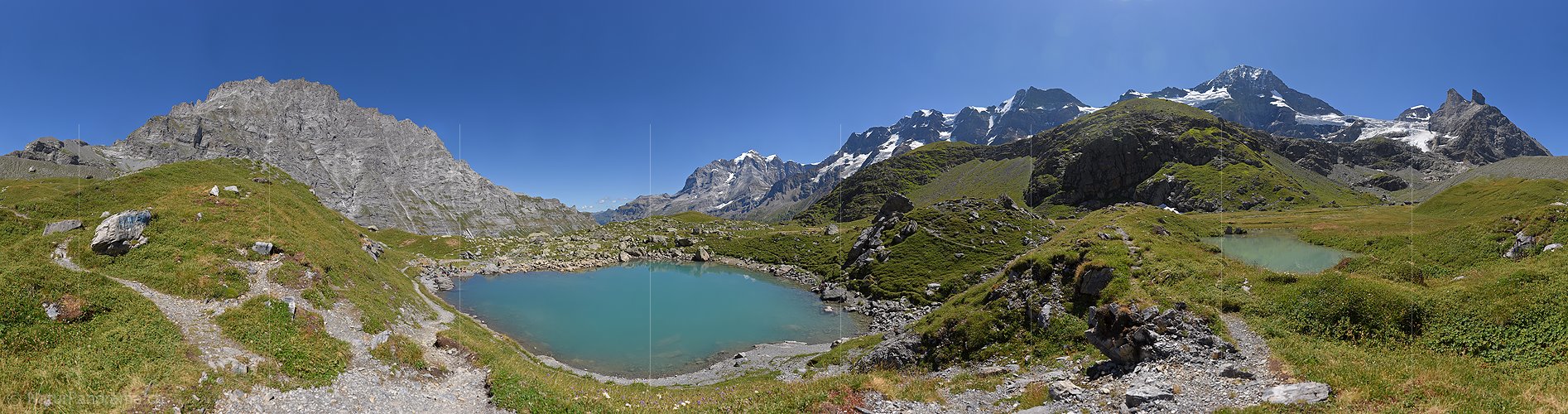 P016637: 360° Panoramafoto Oberhornsee und hinteres Lauterbrunnental (ENTWURF)