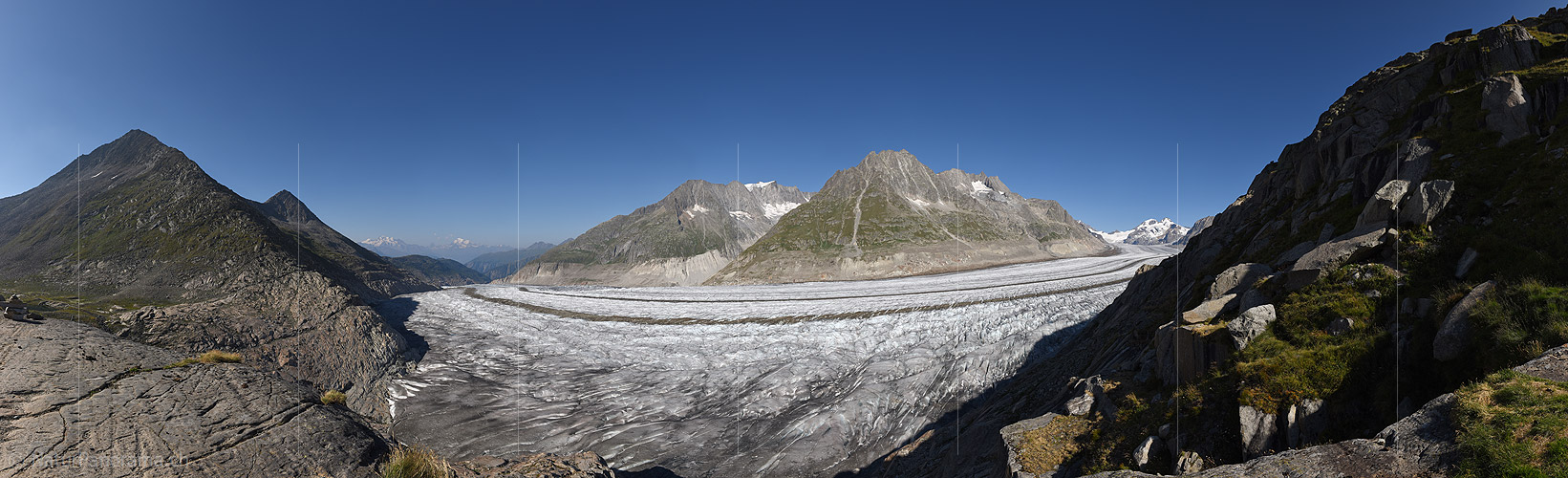 P016674a: Panorama photo Large Aletsch Glacier (Date: 8.2015)