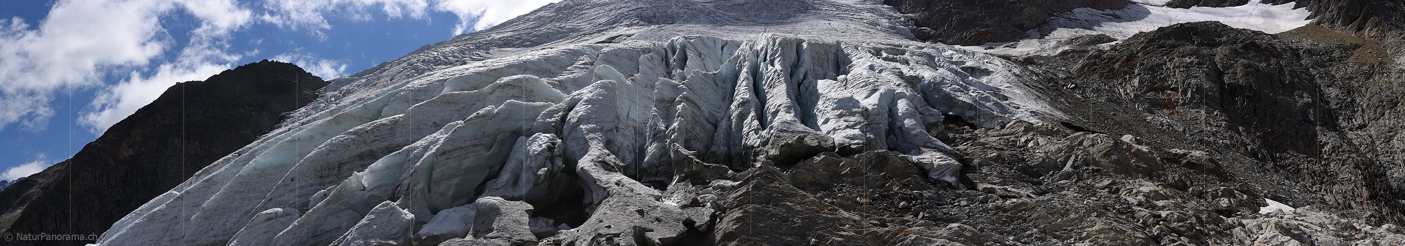 P016687: Panoramafoto Gletscherabbruch im Steinlimigletscher