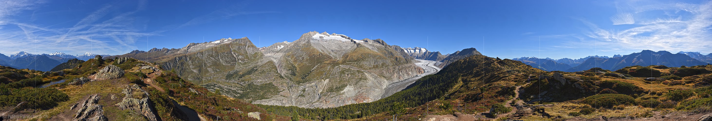 P016887: 360° Panoramafoto Aletschregion oberhalb Riederalp