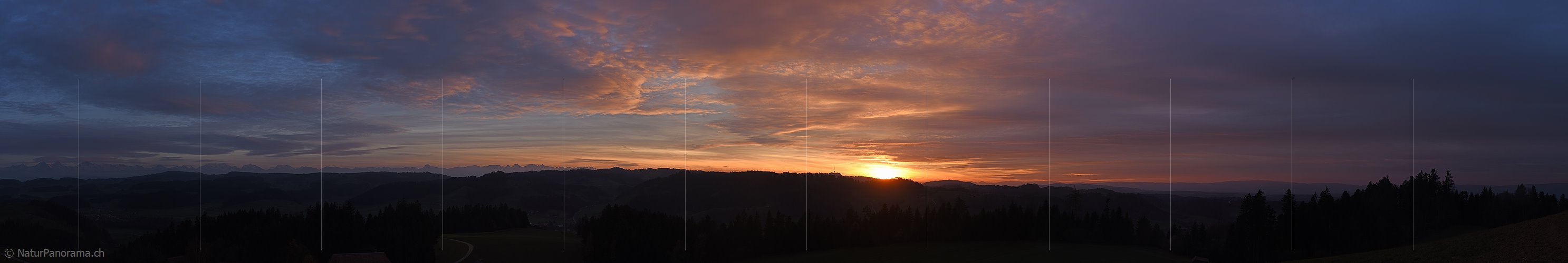 P016981: Panoramafoto Gemäldehafte Abendstimmung