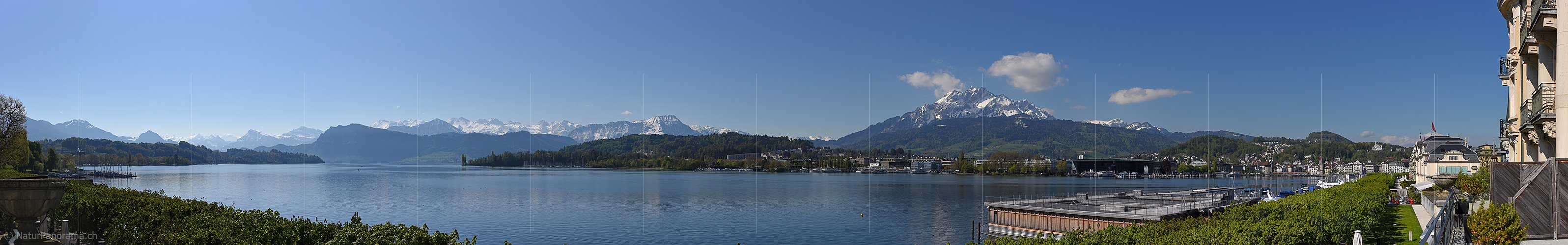P017596: Panoramafoto Luzernersee und Pilatus