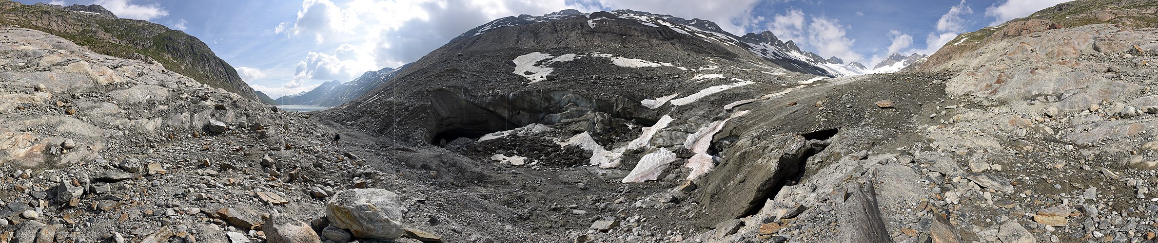 P018143: 360° Panoramafoto Oberaargletscher (Stand 7.2016)