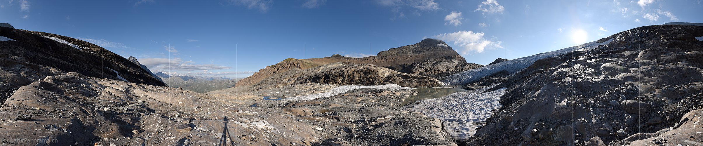 P018411: 360° Panoramafoto Chaltwassergletscher (Stand 8.2016)