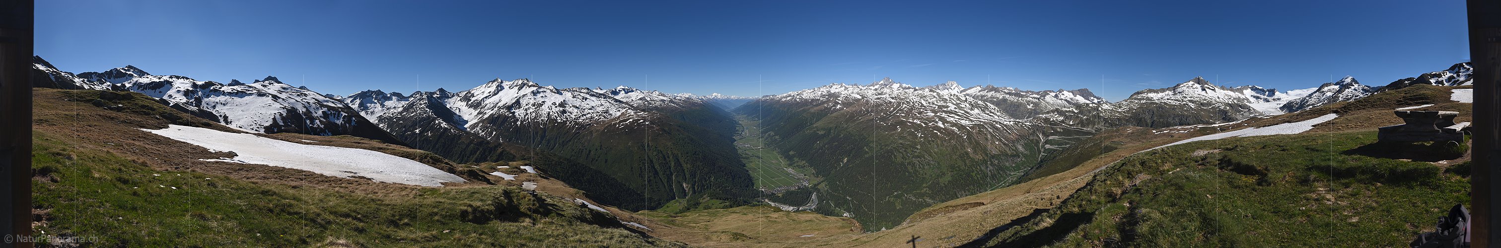 P019884: 360° Gigapixel Gipfelpanoramafoto Gale (Oberwald)