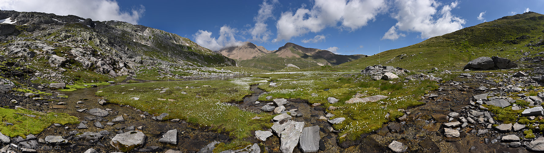 P020161: Gigapixel Image Alpine natural landscape with a friendly cloudy sky