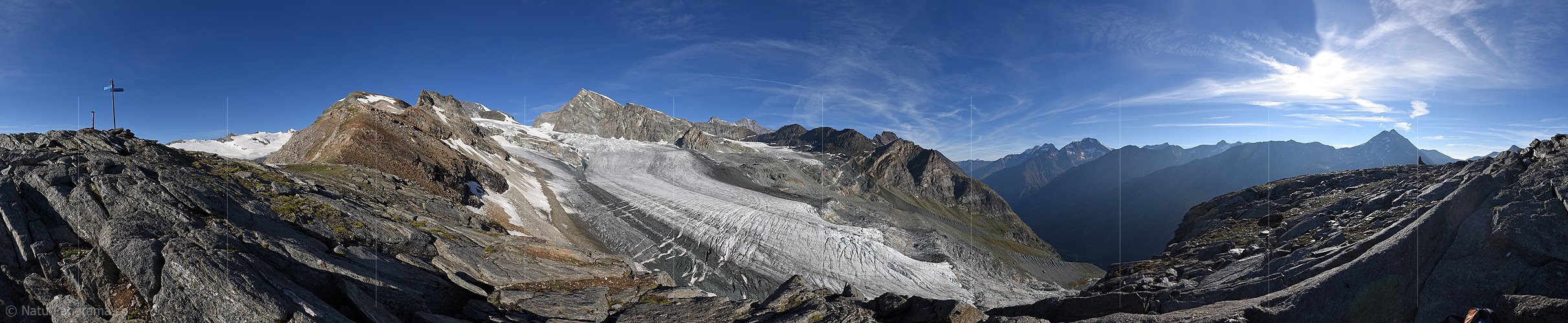 P021841: Panoramabild Allalingletscher (Stand 7.2018)