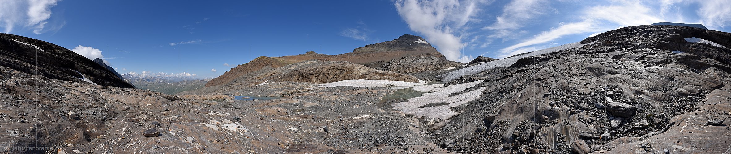 P021936: 360° Panoramafoto Chaltwassergletscher (Stand 8.2018)