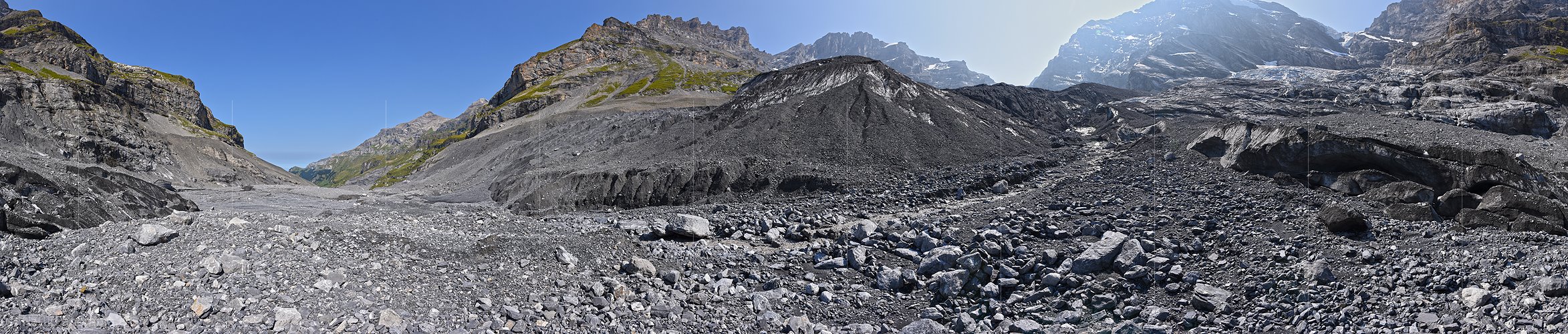 P022067: 360° Panoramafoto Gamchigletscher (Stand 8.2018)