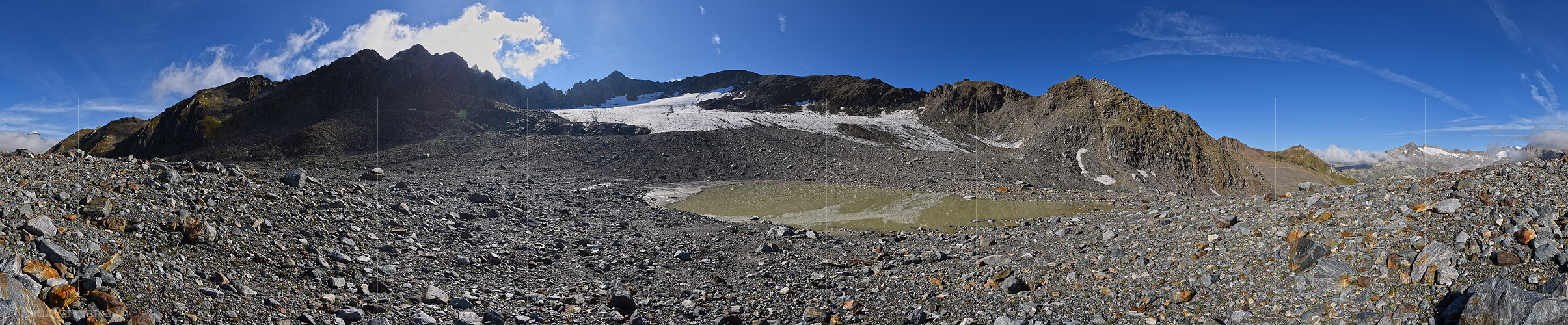 P022073: 360° Panorama photo Mutt Glacier (Date 8.2018)