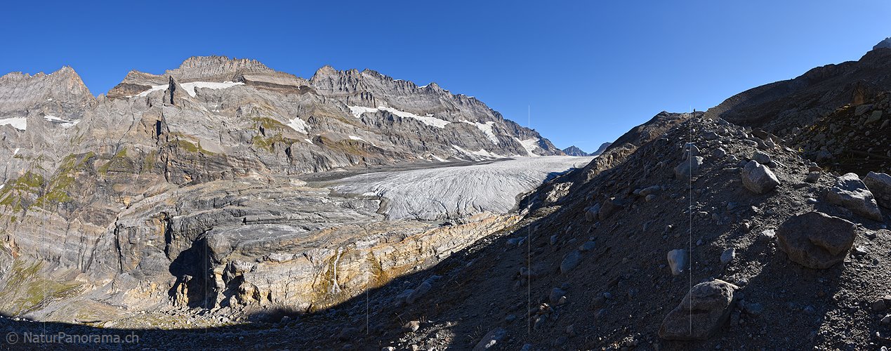 P022231: Panoramafoto Alpetligletscher / Kanderfirn (Stand 9.2018)
