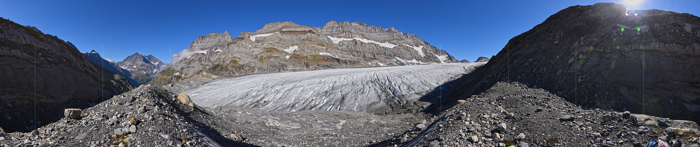 P022236: 360° Panoramafoto Alpetligletscher/Kanderfirn (Stand 9.2018)