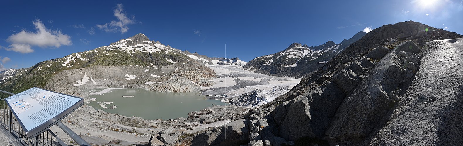 P023140: Panoramafoto Rhonegletscher (Stand 7.2019)