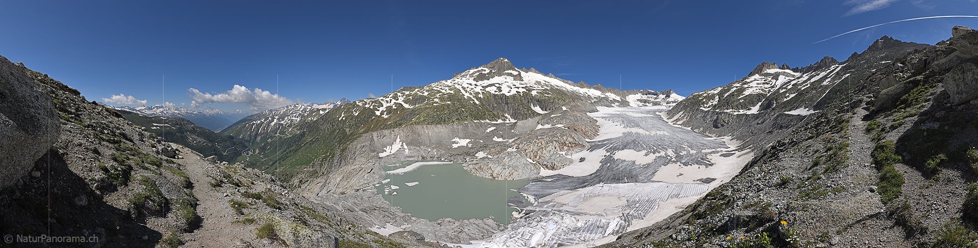 P023143: Panoramafoto Rhonegletscher (Stand 7.2019)