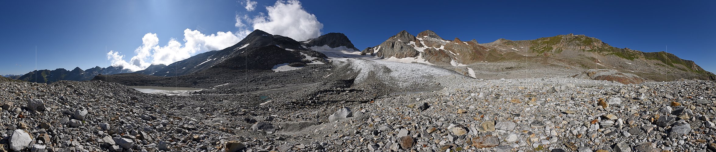 P023562: 360° Panoramafoto Witenwasserengletscher (Stand 8.2019)