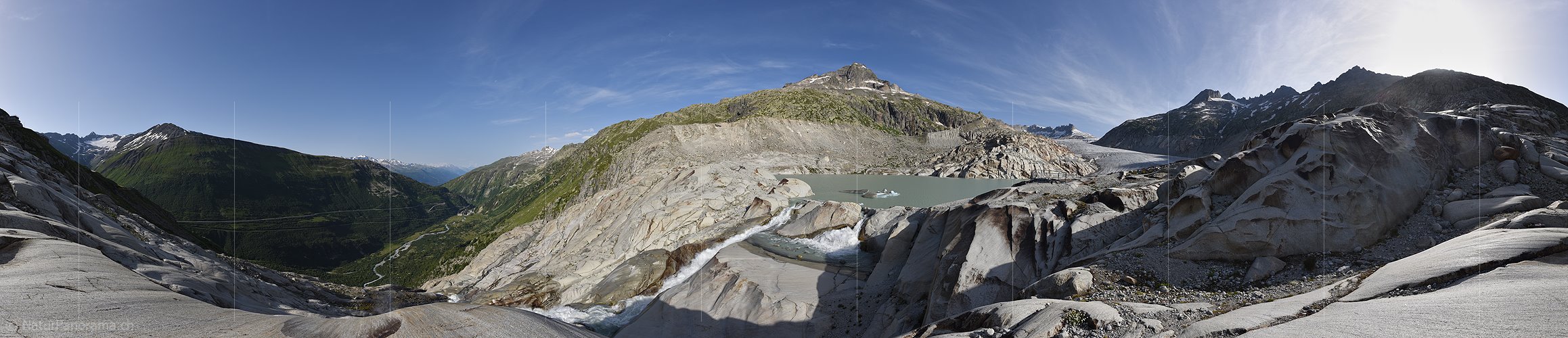 P024151: 360° Panoramafoto Rhonegletscher (Stand 7.2020)