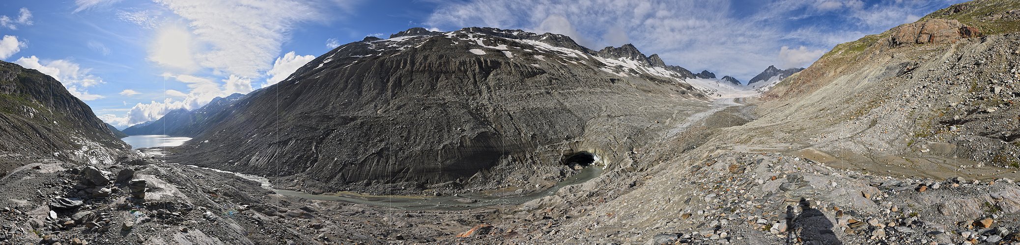 P024195a: Panoramafoto Oberaargletscher (Stand 7.2020)