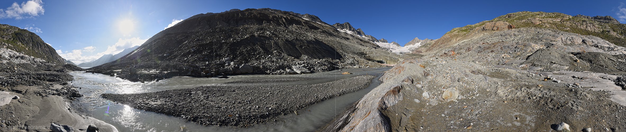 P025347: 360° Panoramafoto Oberaargletscher (Stand 8.2021)