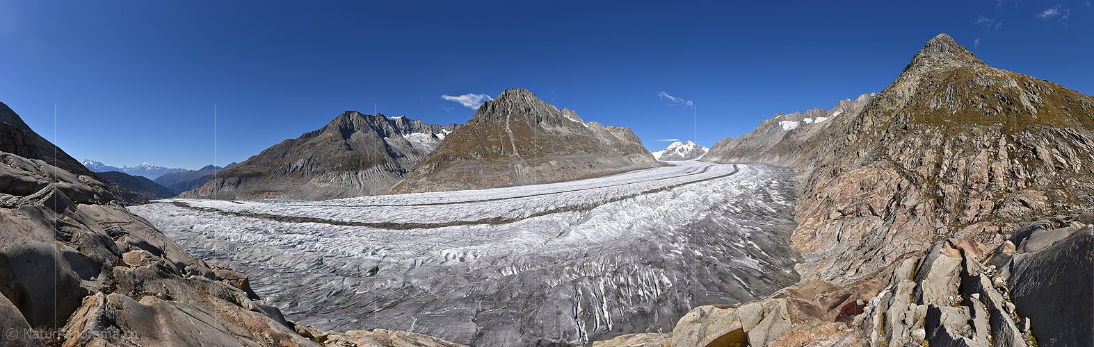 P026106: Gigapixel-Panoramafoto Grosser Aletschgletscher