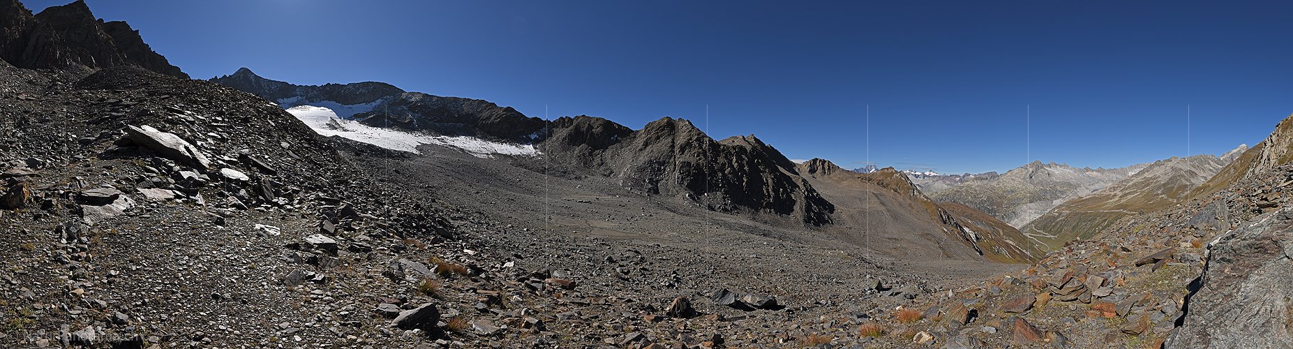 P026721: 360° Panoramafoto Muttgletscher (Stand 9.2023)