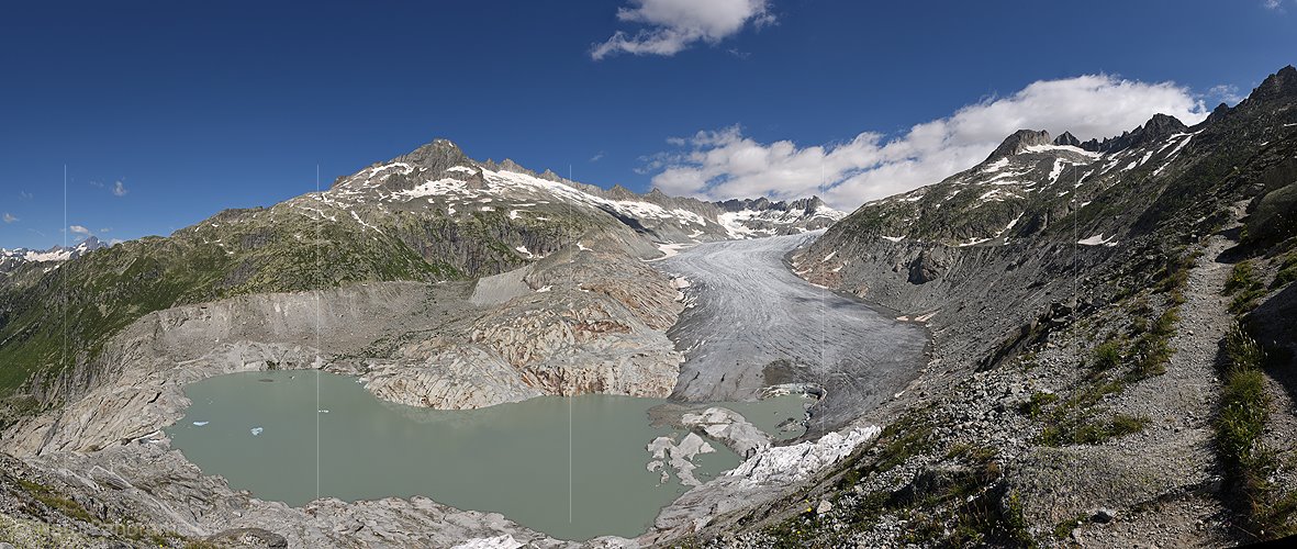 P026838a: Panoramafoto Rhonegletscher (Stand 7.2024)