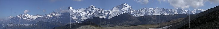 Panorama Berner Alpen von der Schwalmere, Berner Oberland