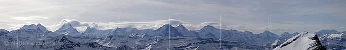 Panorama Berner Alpen und Brienzergrat von der Schrattenfluh