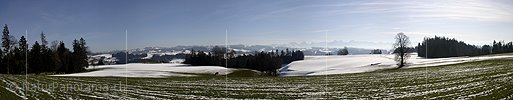 Panorama Winterlandschaft bei Affoltern im Emmental