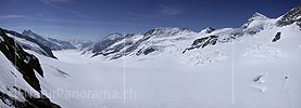 Panoramaaufnahme Jungfraujoch, Berner Oberland
