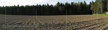 Panorama Gepflügter Acker