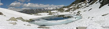 Panorama Bergsee im Binntal