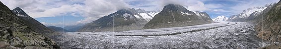 Panoramabild Aletschgletscher